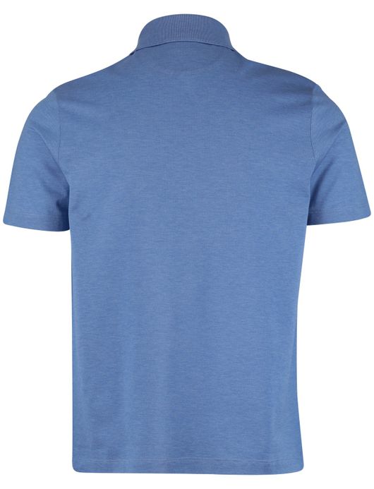 Paul & Shark Polo Blauw gemeleerd katoen