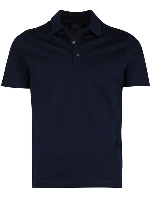 Paul & Shark Polo Donkerblauw effen donkere knoop
