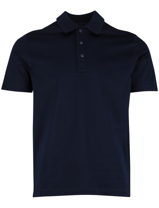 Paul & Shark Polo Donkerblauw effen donkere knoop