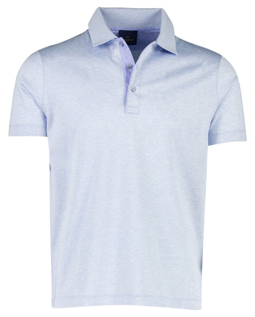 Paul & Shark poloshirt 3 knoops lichtblauw