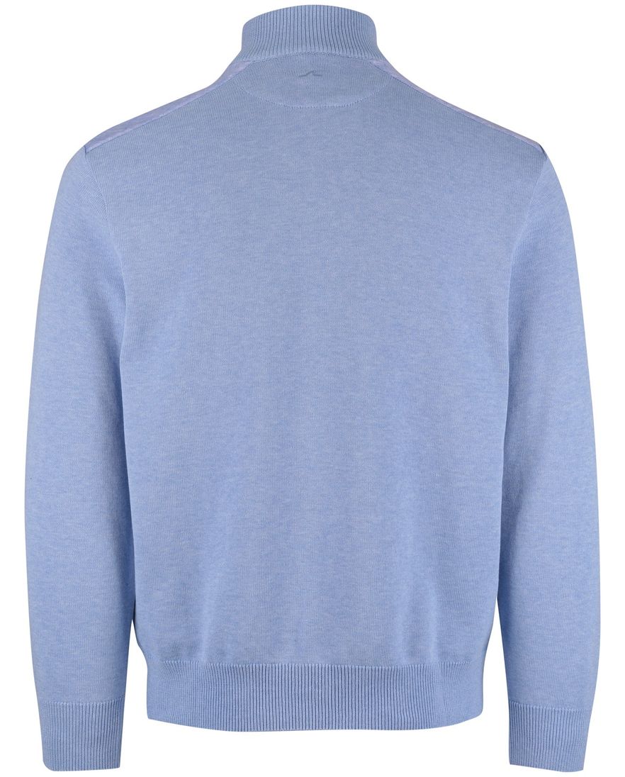 Blauwe trui half zip Paul & Shark normale fit