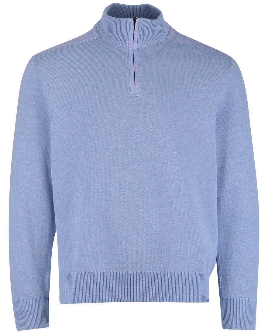 Blauwe trui half zip Paul & Shark normale fit