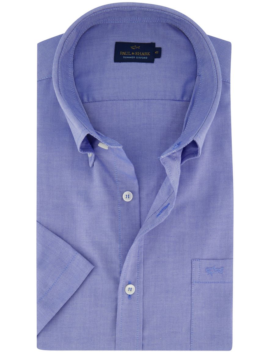 Paul & Shark overhemd blauw met borstzak