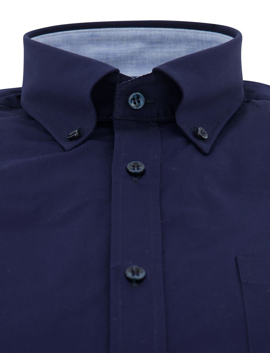 Paul & Shark overhemd donkerblauw blauwe knopen