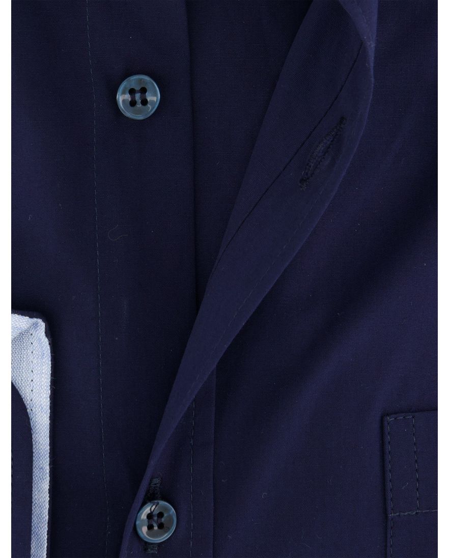 Paul & Shark overhemd donkerblauw blauwe knopen