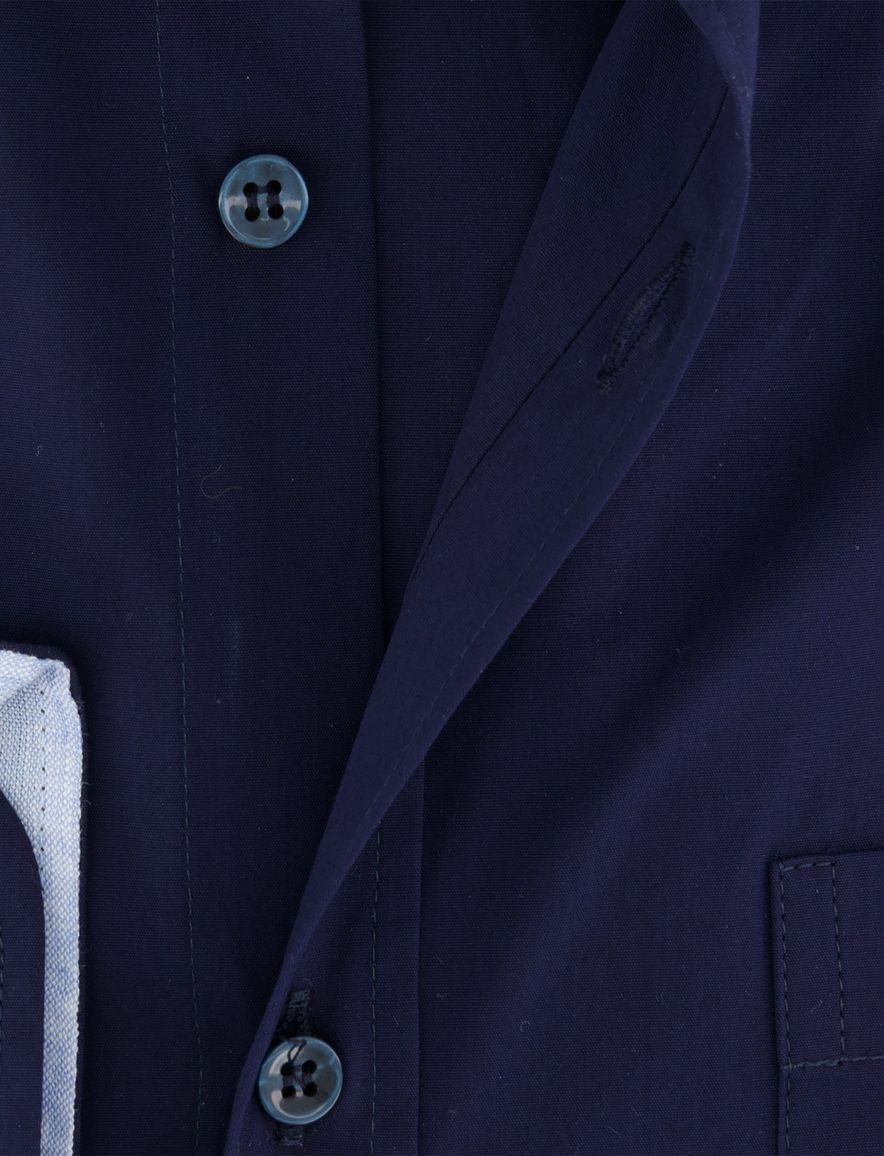 Paul & Shark overhemd donkerblauw blauwe knopen