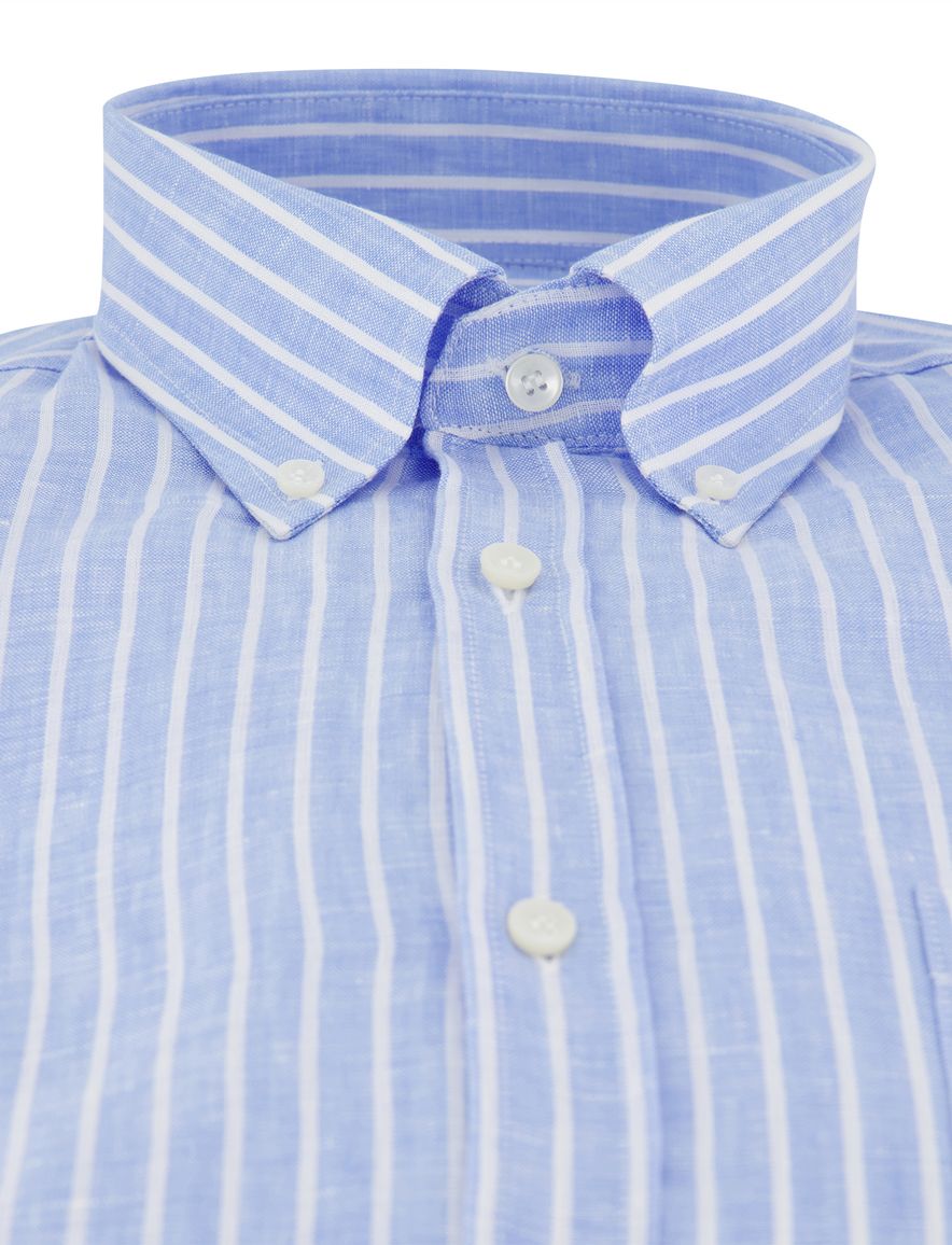 Paul & Shark overhemd blauw witte strepen