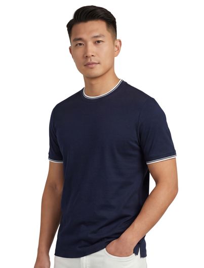 Paul & Shark T-shirt Paul & Shark navy katoen
