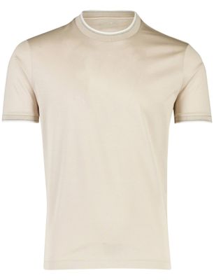 Paul & Shark Wijde fit shirt Paul & shark beige ronde hals