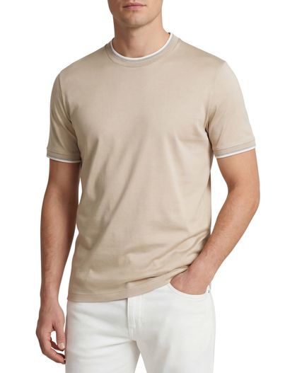 Paul & Shark Wijde fit shirt Paul & shark beige ronde hals