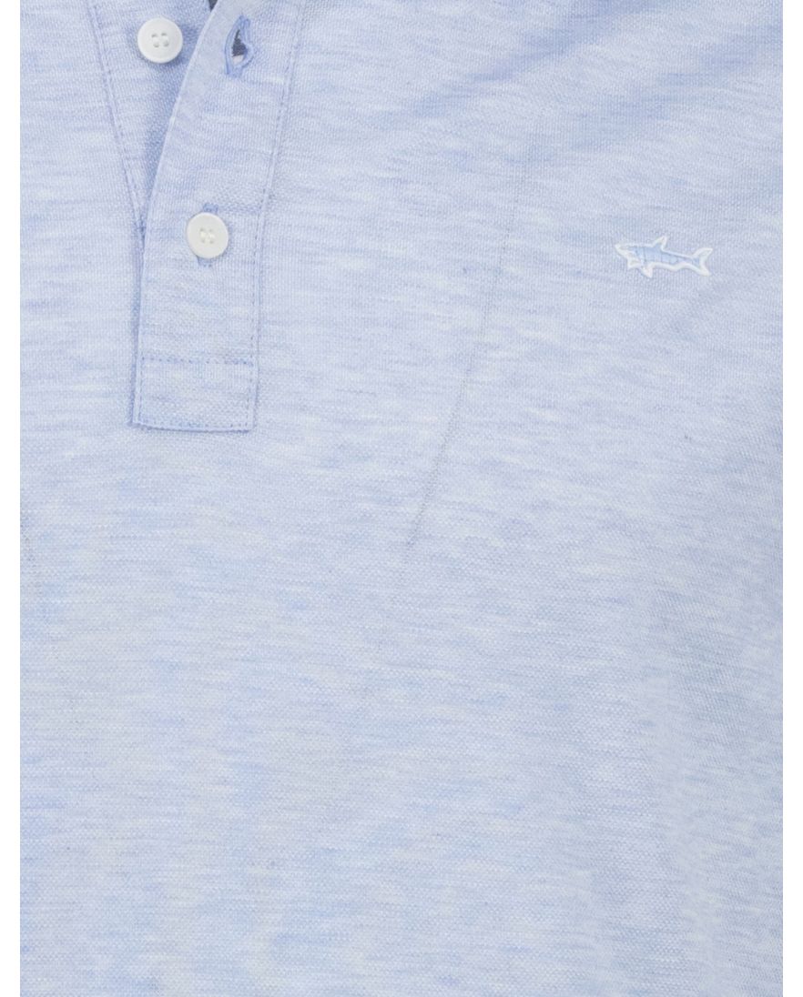 Paul & Shark polo blauw 3 knopen pique
