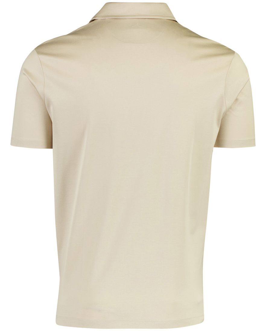 Beige poloshirt Paul & Shark korte mouw 100% katoen