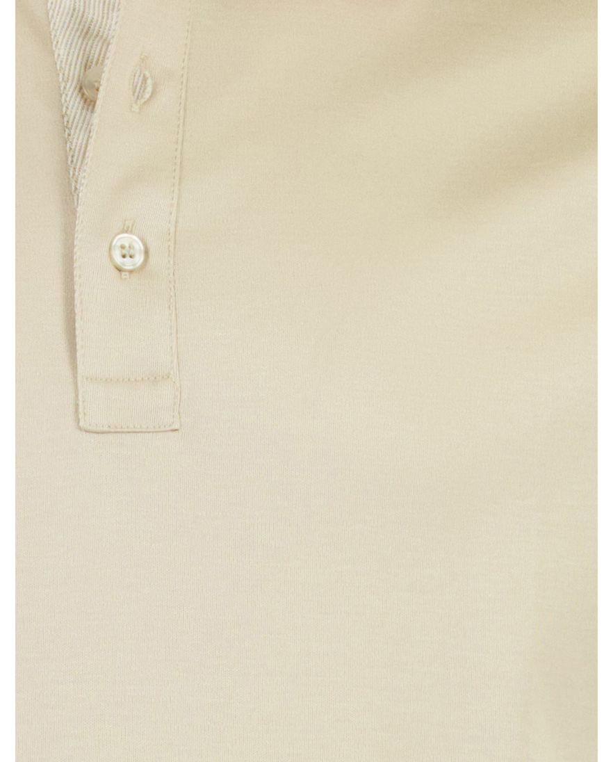 Beige poloshirt Paul & Shark korte mouw 100% katoen