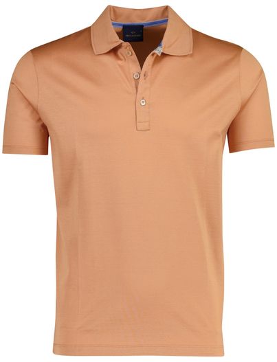 Paul & Shark Paul & Shark effen polo 3 knoops korte mouw oranje