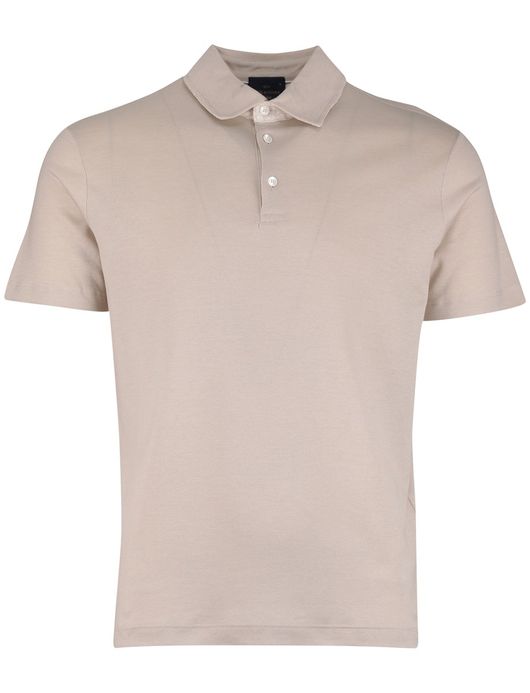 Paul & Shark Polo Beige effen lyocell