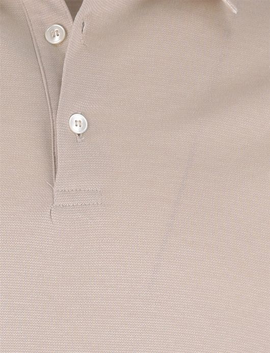 Paul & Shark Polo Beige effen lyocell