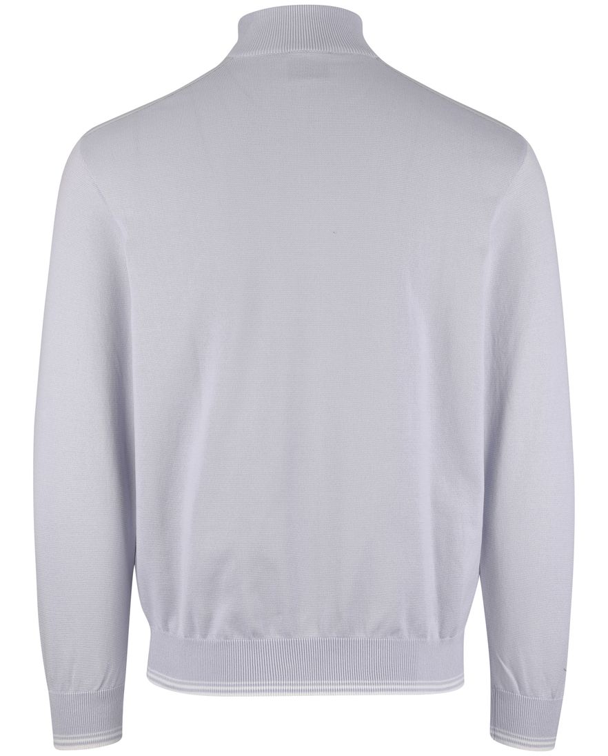 Lichtblauw trui Paul & Shark half zip normale fit