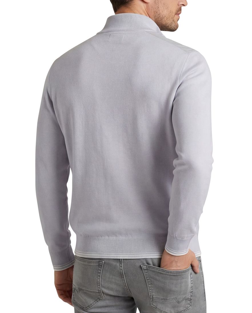 Lichtblauw trui Paul & Shark half zip normale fit
