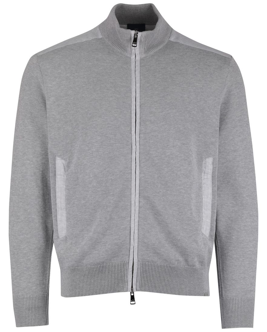 Grijs vest Paul & Shark rits normale fit zonder capuchon