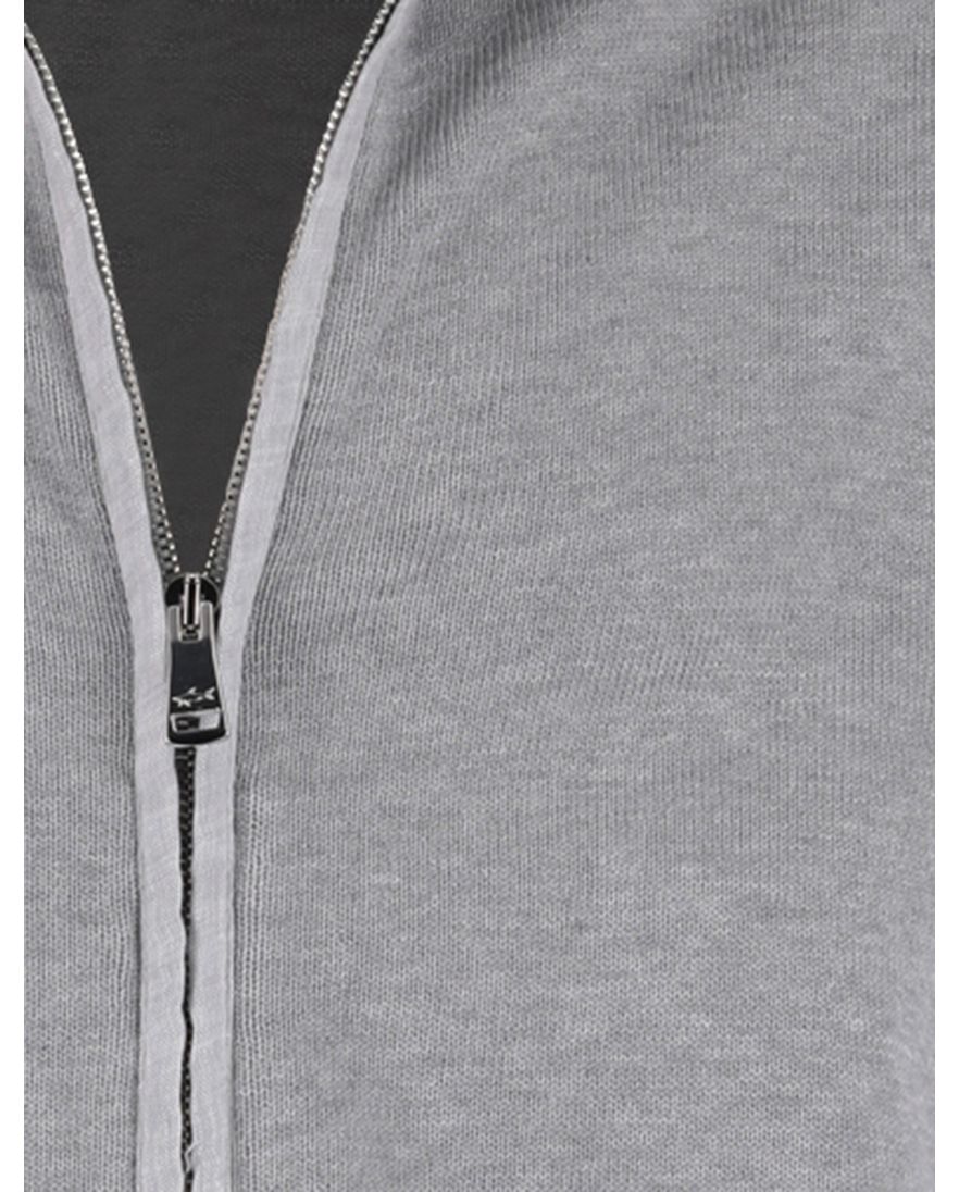 Grijs vest Paul & Shark rits normale fit zonder capuchon