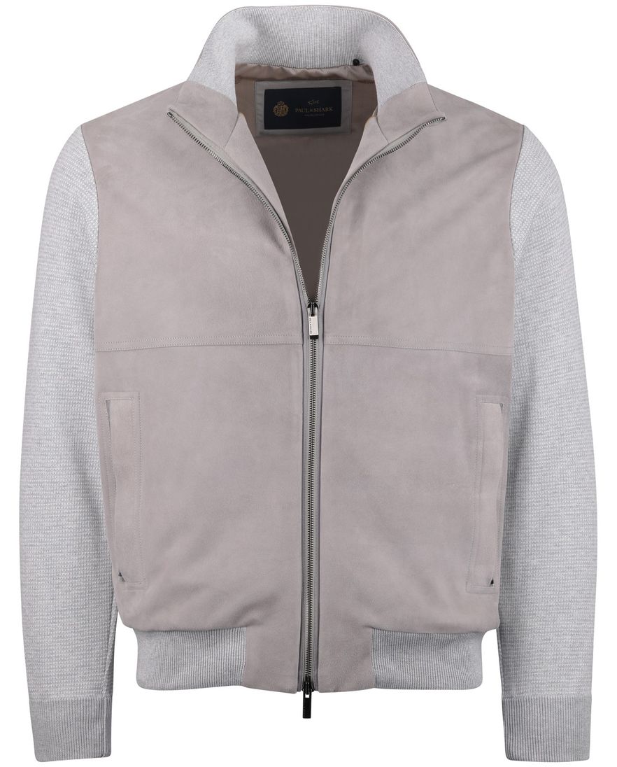 Paul & Shark vest rits grijs zijde