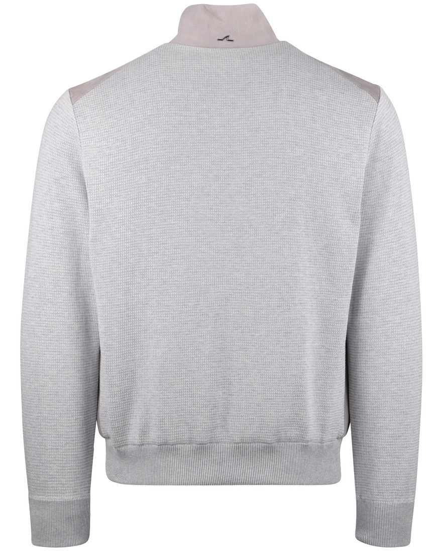 Paul & Shark vest rits grijs zijde