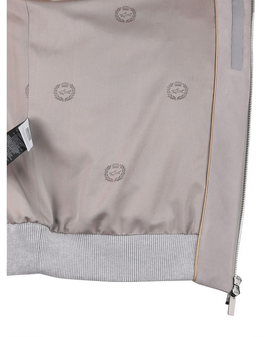 Paul & Shark vest rits grijs zijde