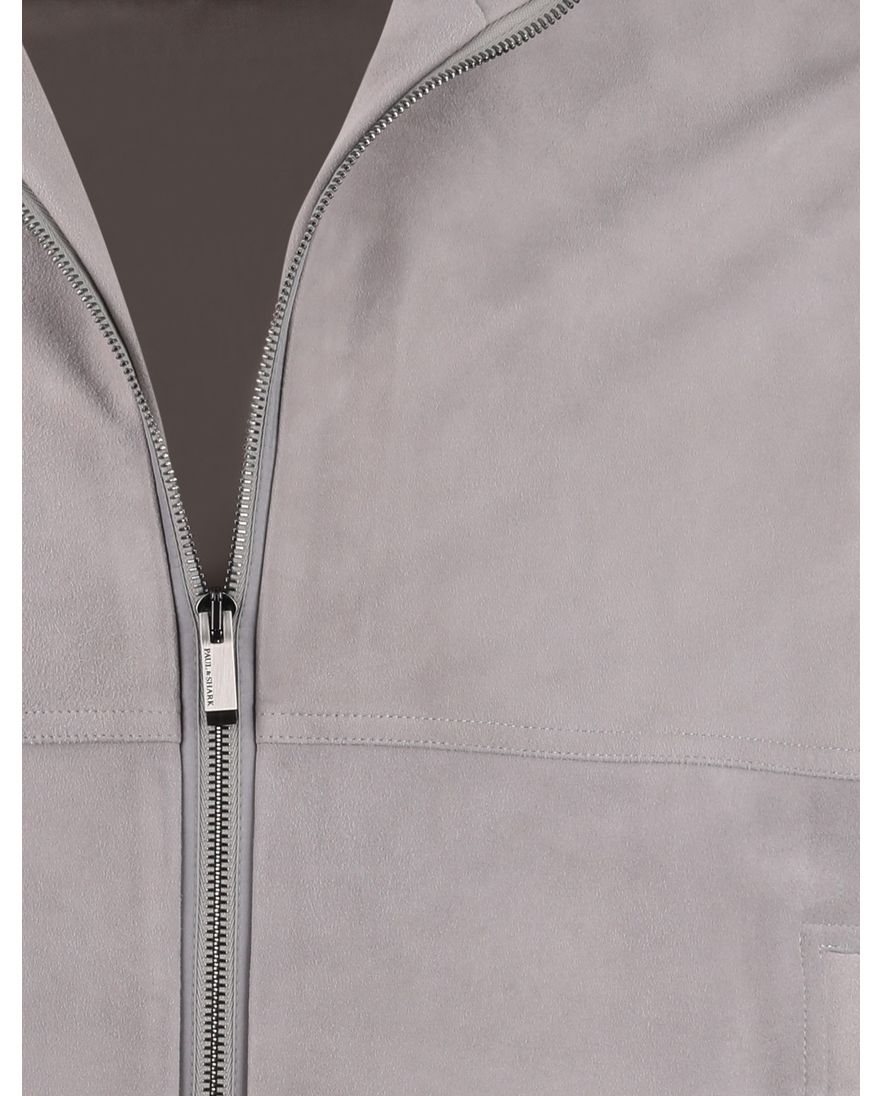 Paul & Shark vest rits grijs zijde