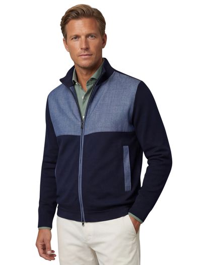 Paul & Shark donkerblauw vest Paul & Shark normale fit