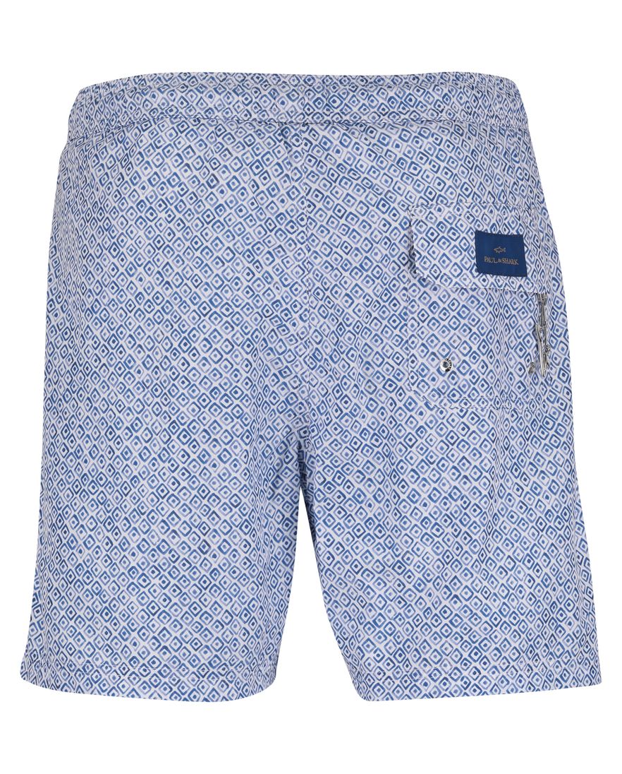 Blauwe zwembroek print wijde fit Paul& Shark