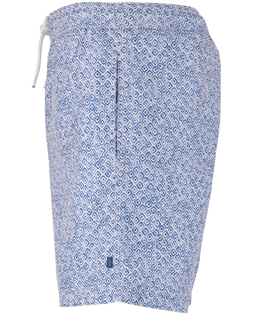 Blauwe zwembroek print wijde fit Paul& Shark