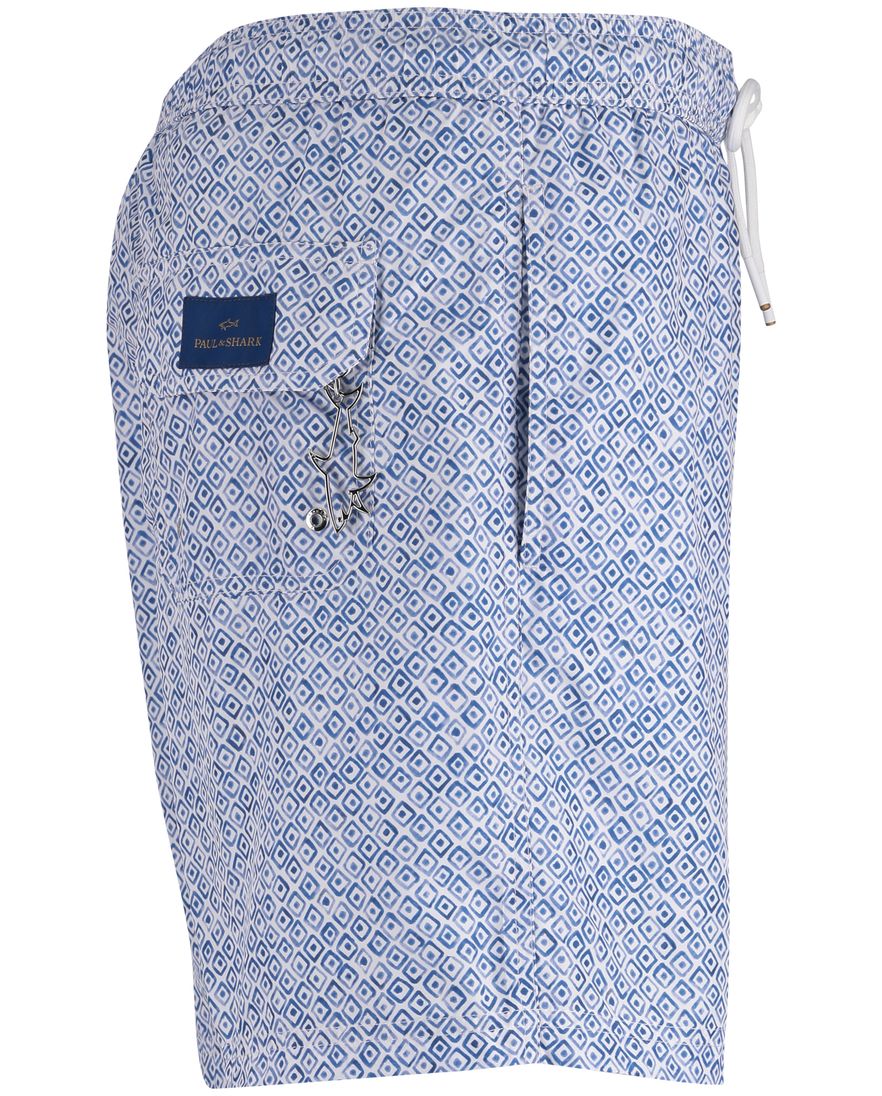 Blauwe zwembroek print wijde fit Paul& Shark
