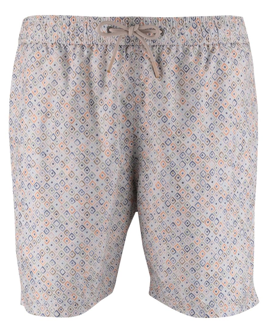 Beige print zwembroek Paul & Shark wijde fit