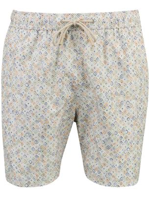 Paul & Shark Geprinte zwembroek beige Paul & shark