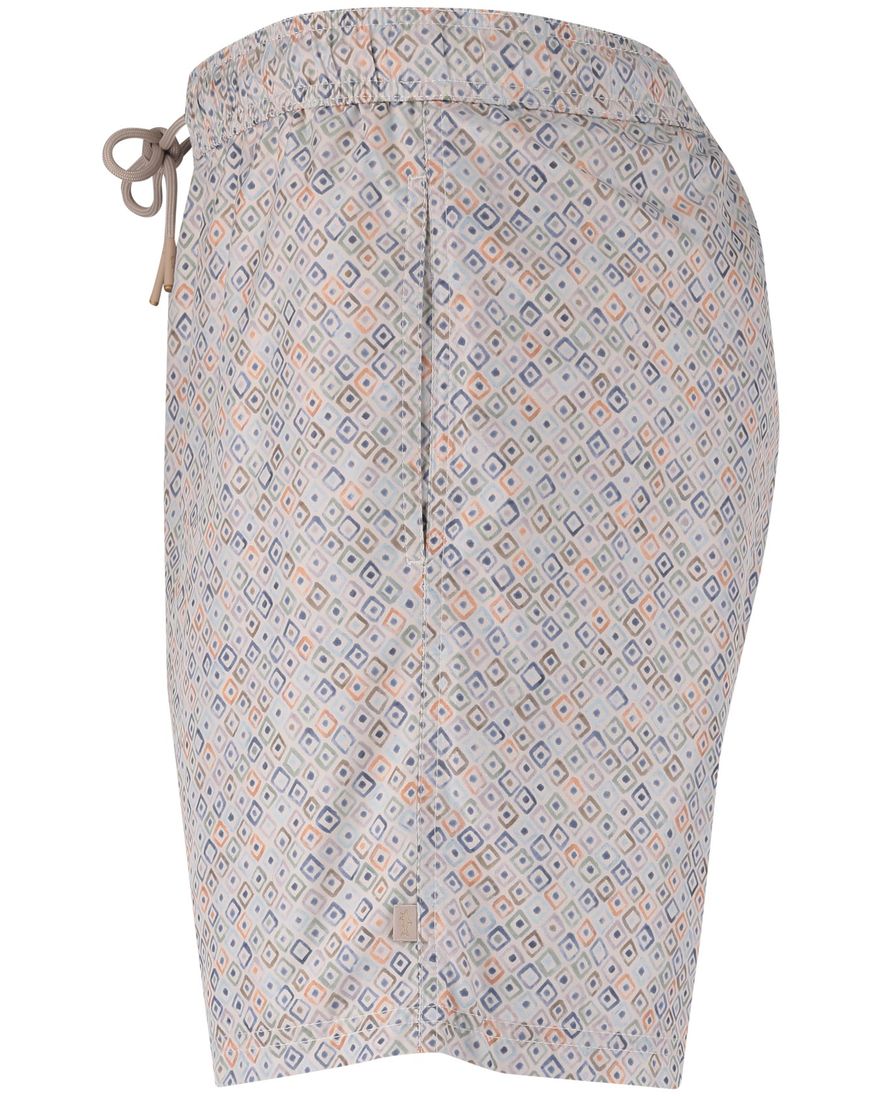 Beige print zwembroek Paul & Shark wijde fit