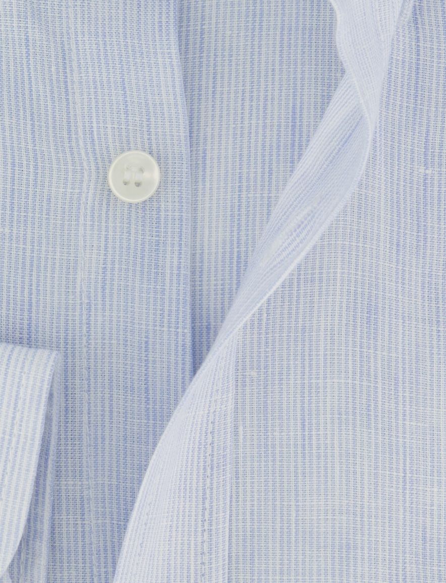 Paul & Shark overhemd blauw wit gestreept button-down collar