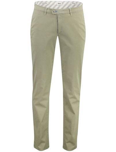 Brax Pantalon Brax Fabio flatfront wijde fit groen