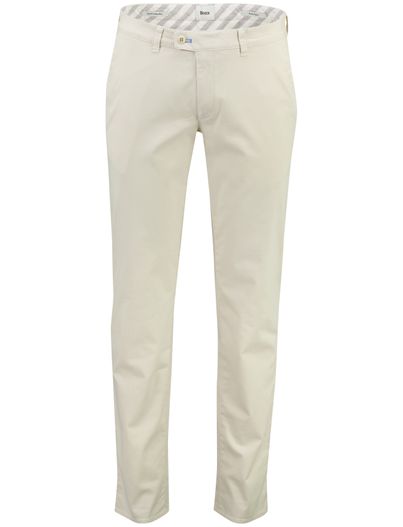 Brax Pantalon Brax Fabio crème flatfront wijde fit