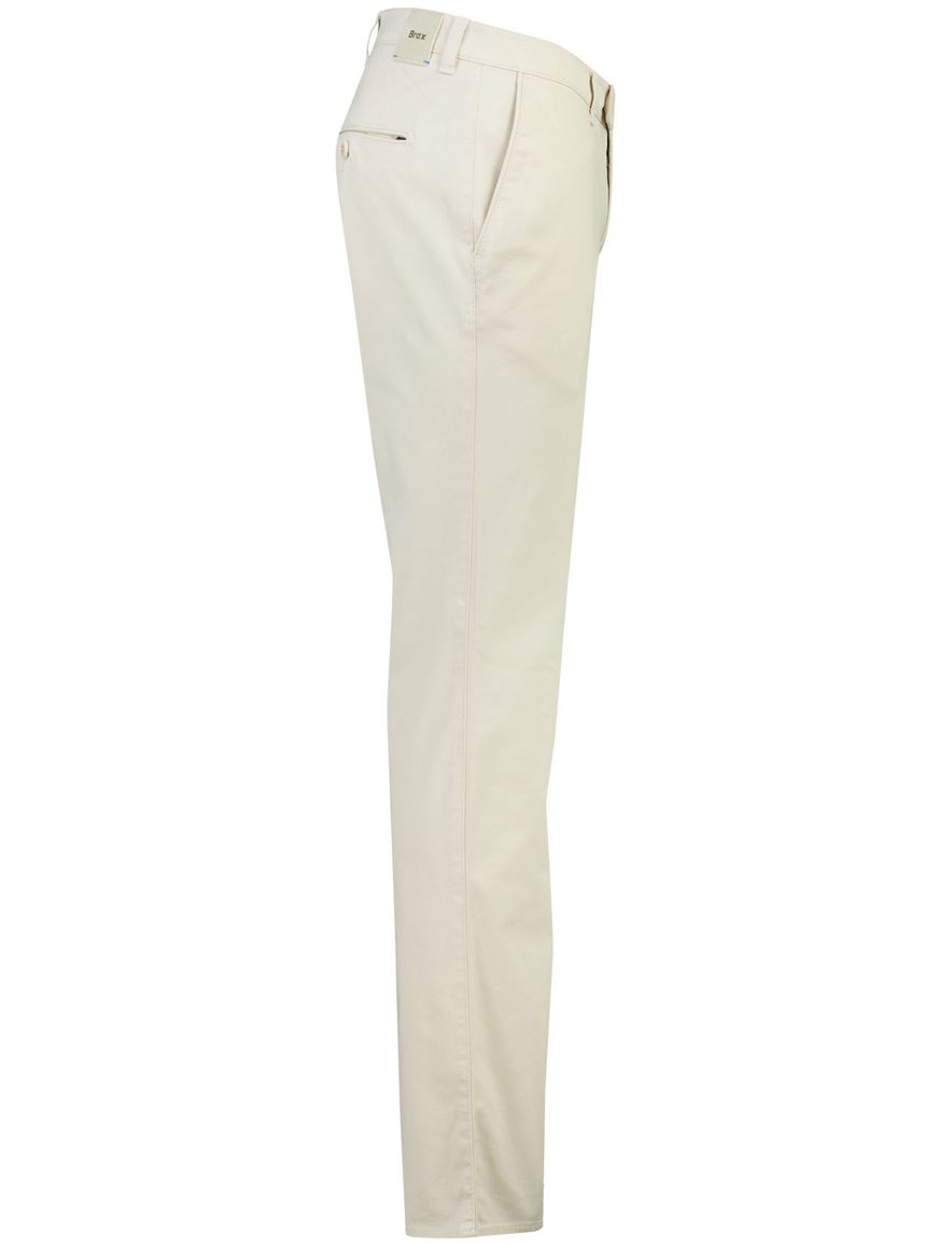 Crème pantalon Brax flatfront model wijde fit