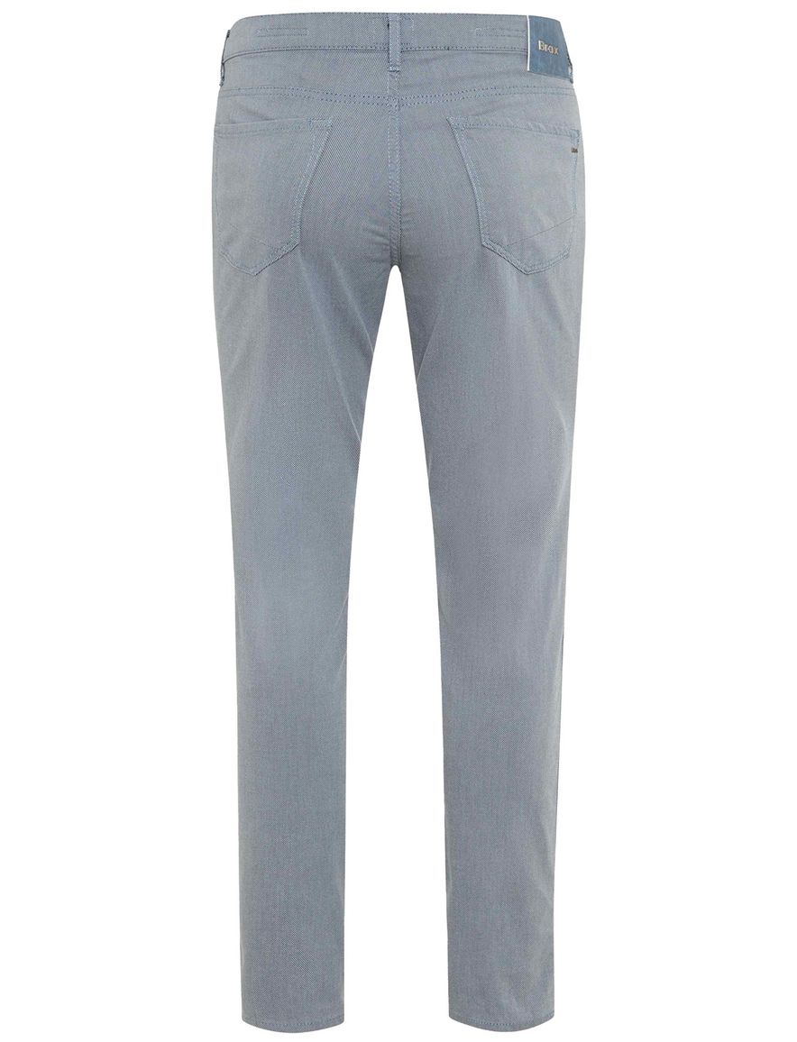 Brax pantalon 5-pocket blauw normale fit katoen