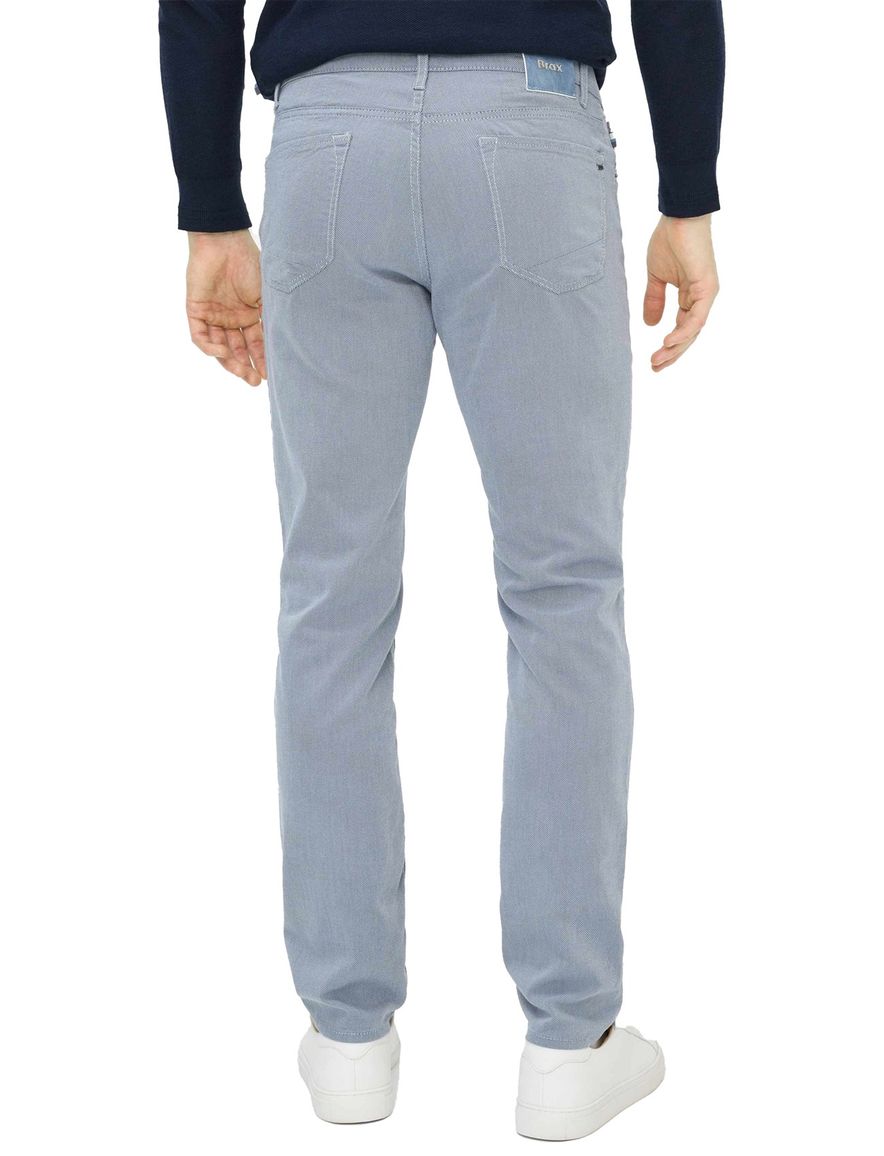 Brax pantalon 5-pocket blauw normale fit katoen