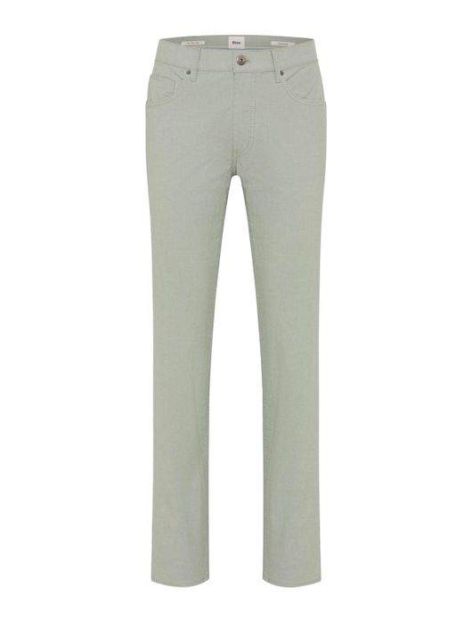Brax Pantalon 5-pocket lichtgroen katoen