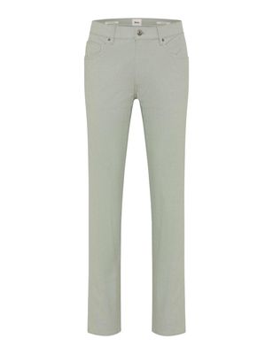 Brax Lichtgroene Brax pantalon 5-pocket effen