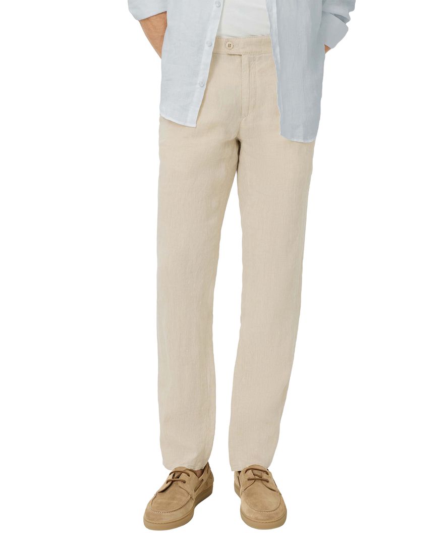 Beige pantalon Brax Fabio wijde fit