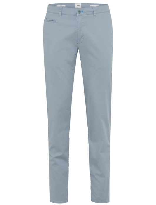Brax pantalon lichtblauw katoen effen