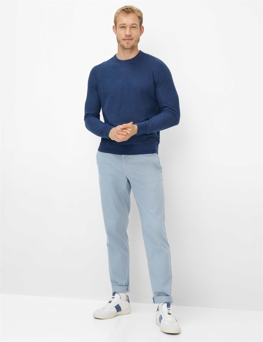 Brax pantalon lichtblauw katoen normale fit