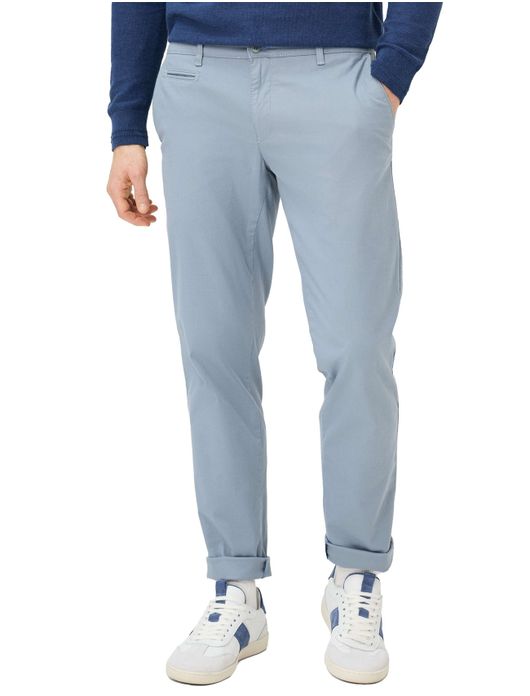 Brax pantalon lichtblauw katoen effen