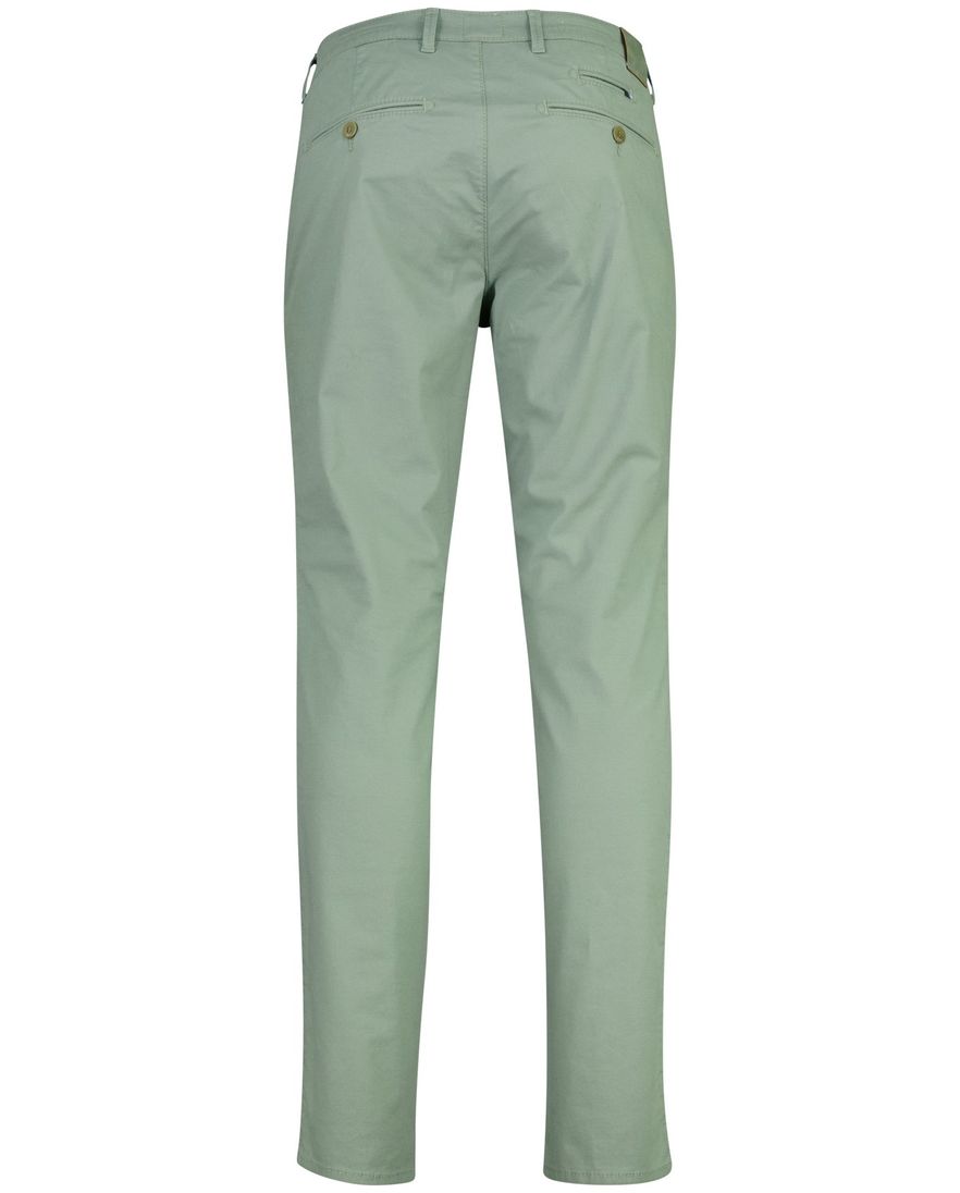 groene pantalon Brax Fabio zonder omslag flatfront model