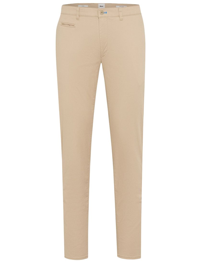 Brax pantalon flatfront beige katoen normale fit