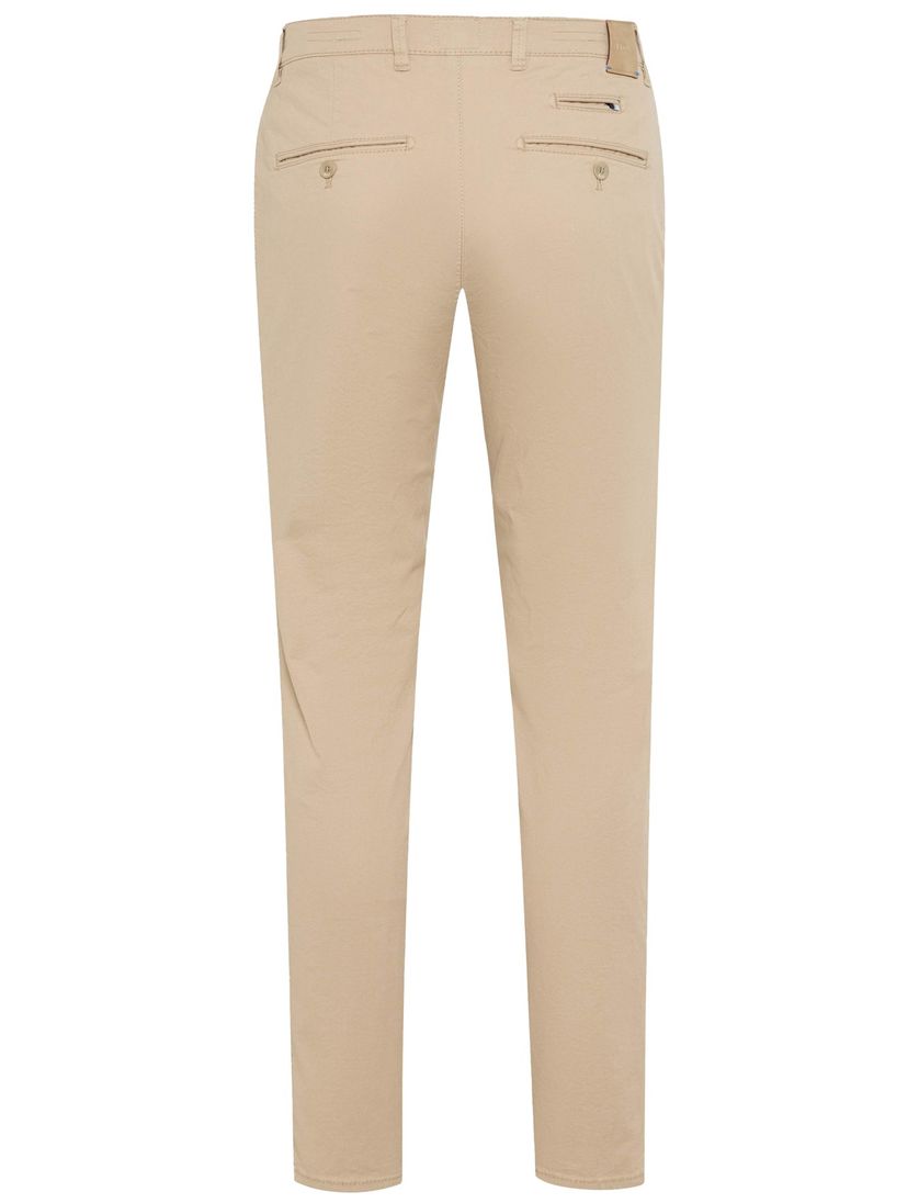 Brax pantalon flatfront beige katoen normale fit